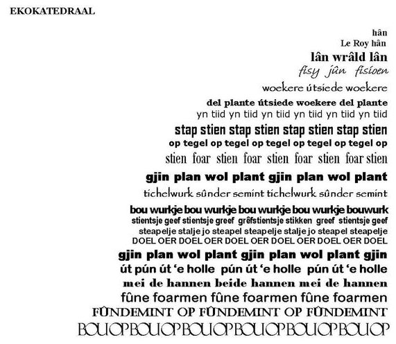 gedicht ecokatedraal Yva Hokwerda