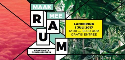 Uitnodiging RAUM start aanleg Berlijnplein Utrecht met Le Roy tuin